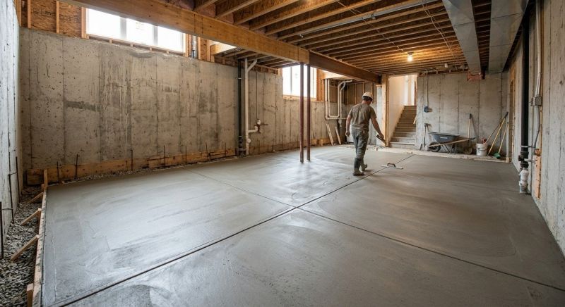 Basement Slab Installation in Pompano Beach, FL