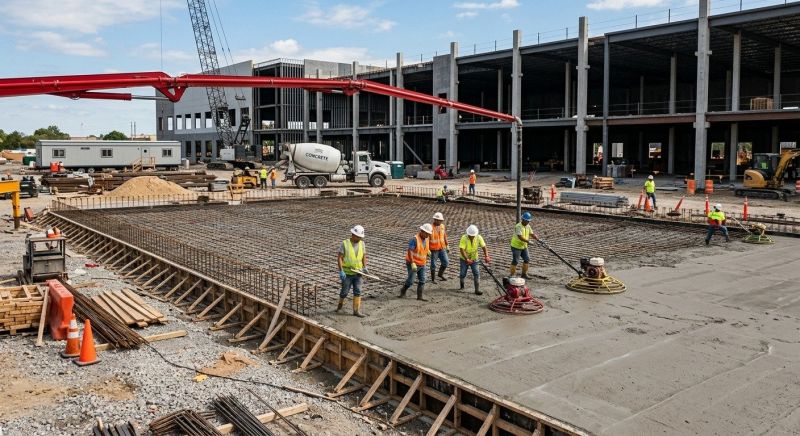 Commercial Slab Construction in Delray Beach, FL