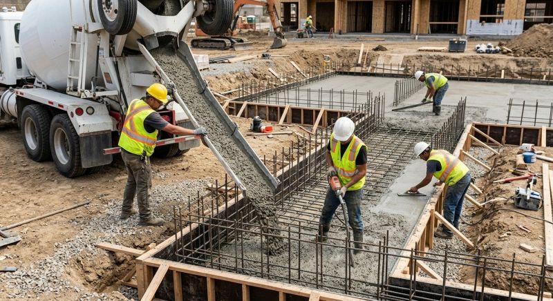 Poured Foundation Installation in Pompano Beach, FL